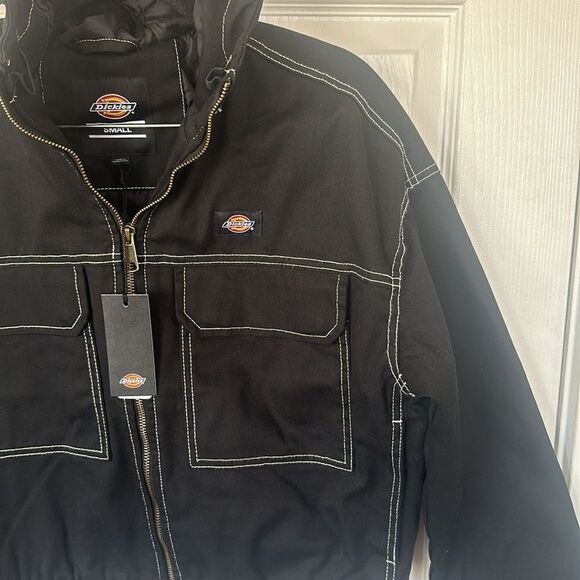 Dikies Sawyerville Jacket Full Zip-Up Hoodie FJR10BKX Women's Black Size Small - Picture 7 of 8